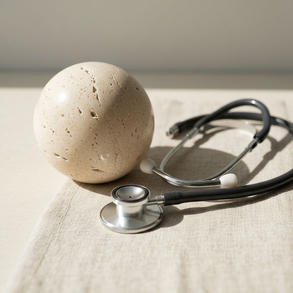 Zen stones with stethoscope representing holistic medicine